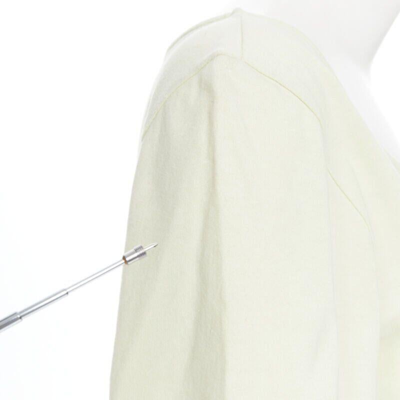 vintage COMME DES GARCONS 1990 mint green double layered long sleeve top M For Sale 4