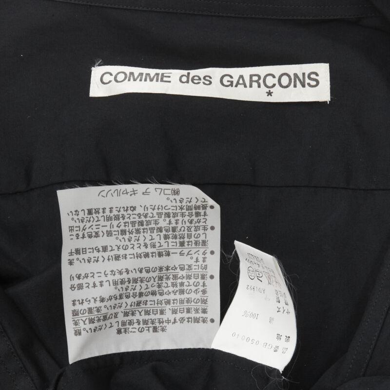 vintage COMME DES GARCONS 1992 chemise asymétrique à col pelleté surdimensionnée en vente 6