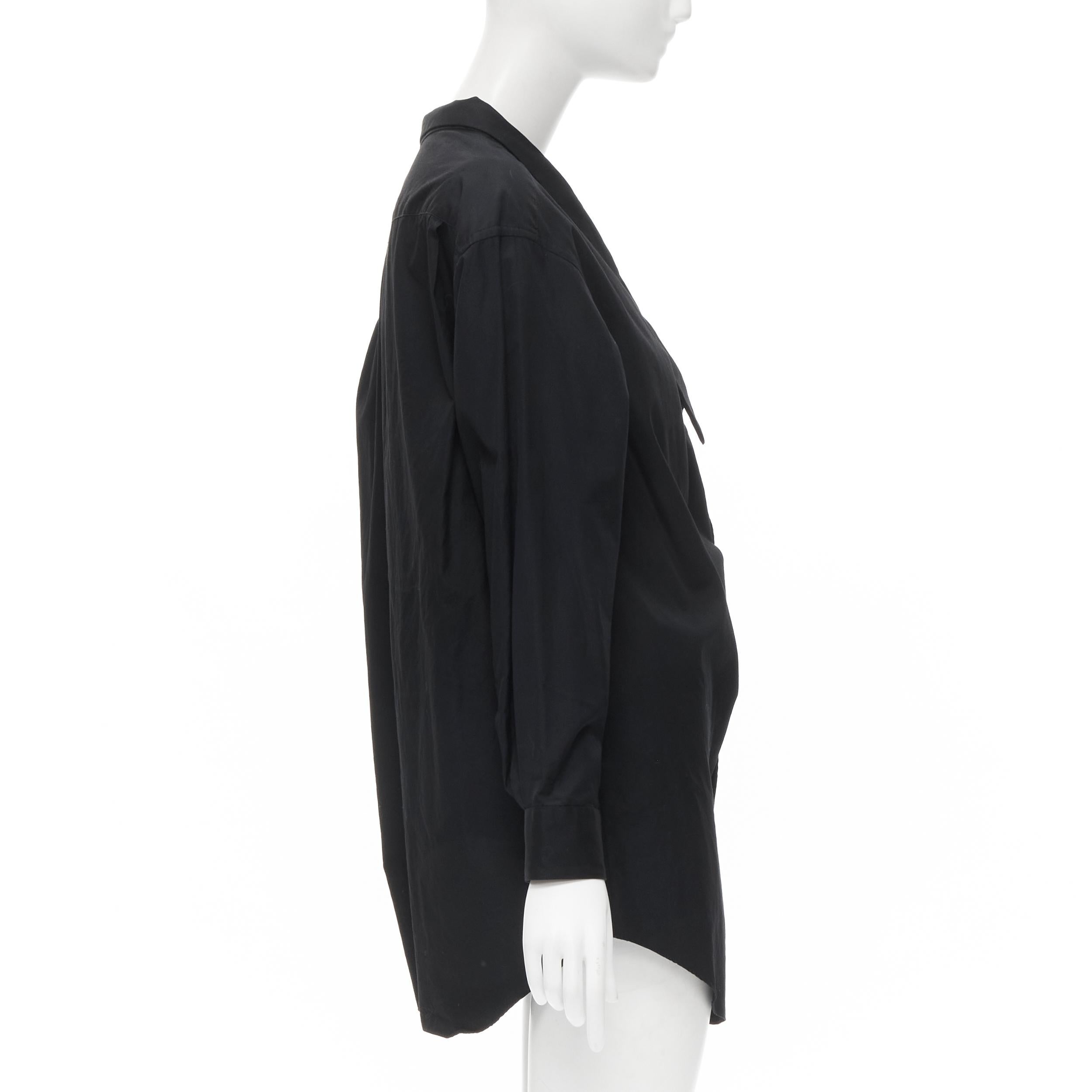 Women's vintage COMME DES GARCONS 1992 asymmetric scoop collar oversized shirt For Sale