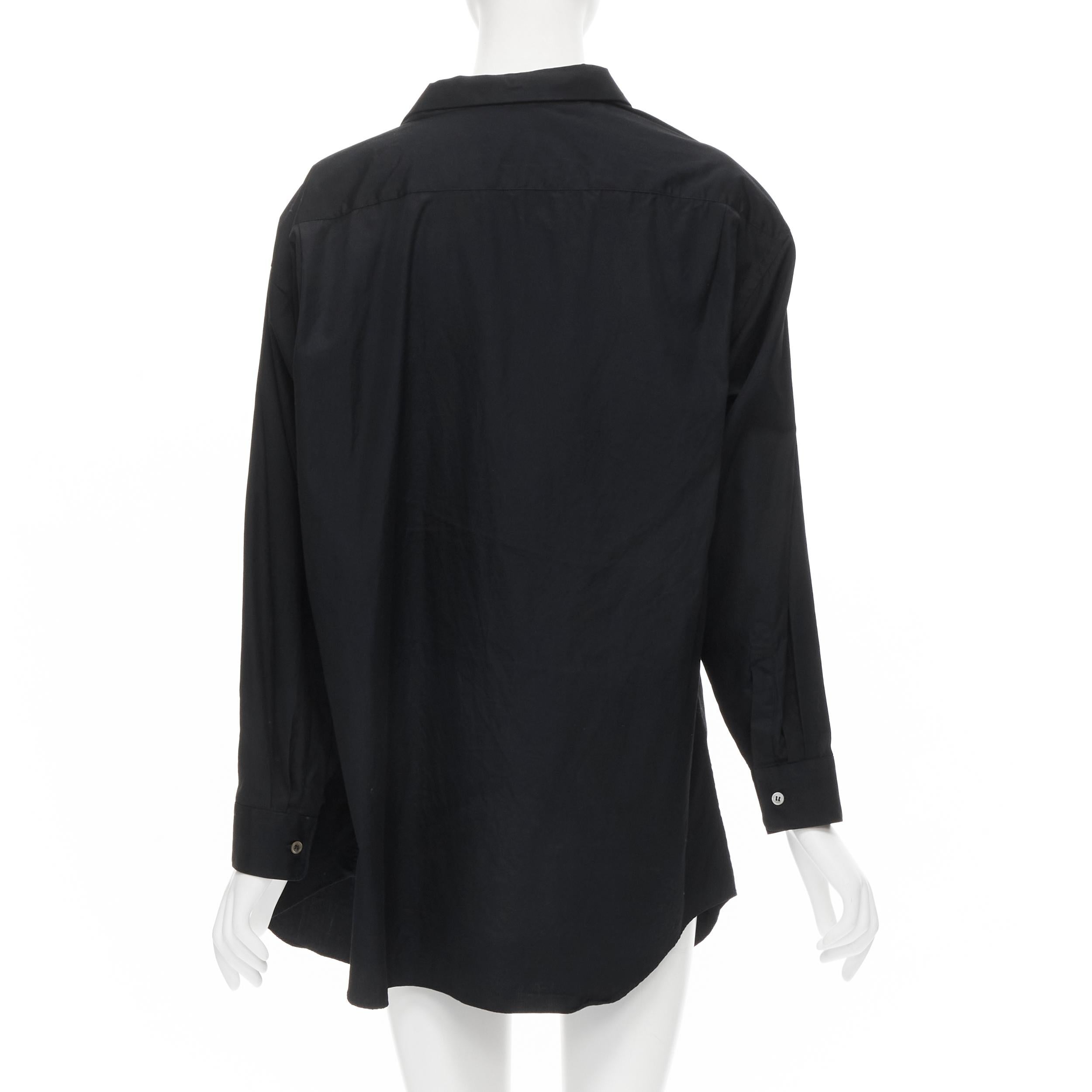 vintage COMME DES GARCONS 1992 asymmetric scoop collar oversized shirt 1