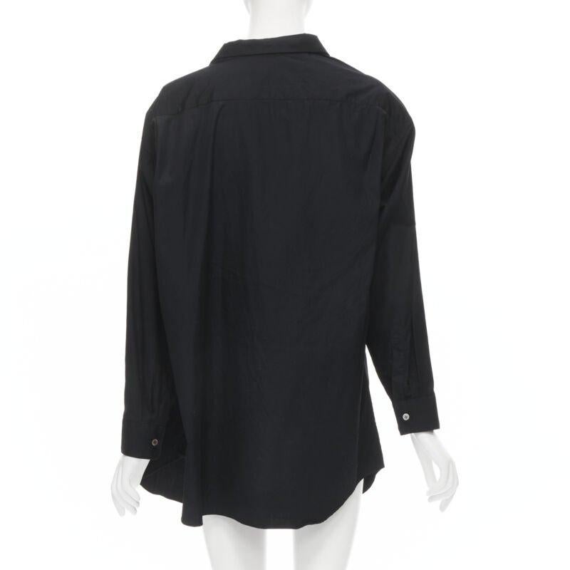 vintage COMME DES GARCONS 1992 chemise asymétrique à col pelleté surdimensionnée en vente 1