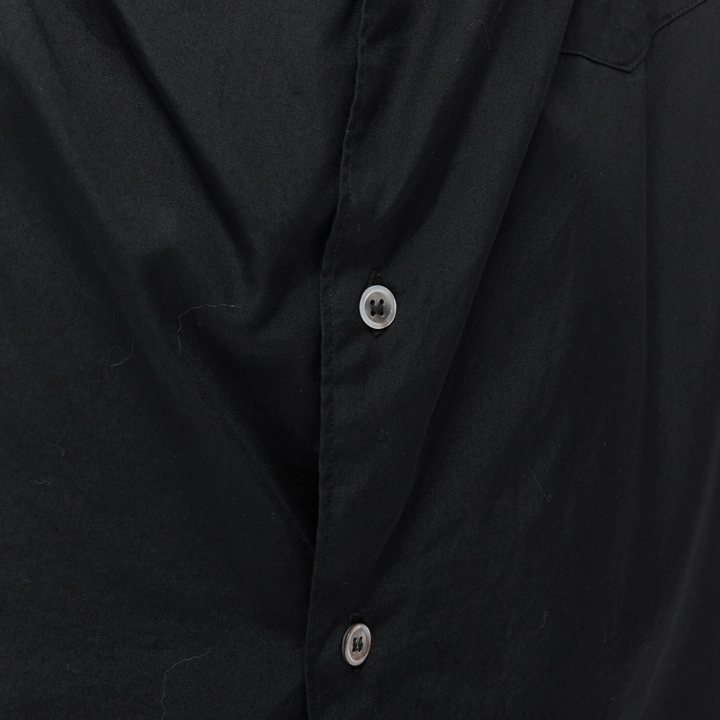 vintage COMME DES GARCONS 1992 asymmetric scoop collar oversized shirt For Sale 3