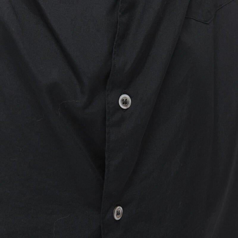 vintage COMME DES GARCONS 1992 chemise asymétrique à col pelleté surdimensionnée en vente 3