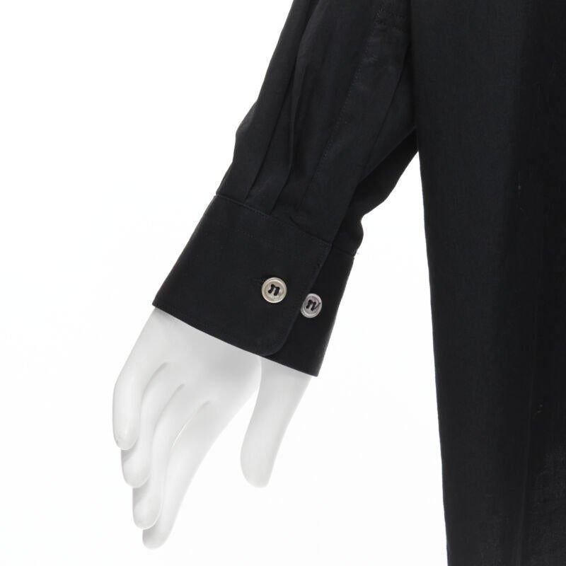 vintage COMME DES GARCONS 1992 chemise asymétrique à col pelleté surdimensionnée en vente 4