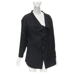 vintage COMME DES GARCONS 1992 asymmetric scoop collar oversized shirt