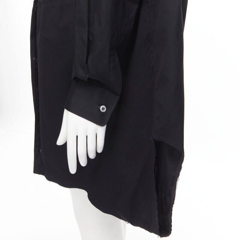 vintage COMME DES GARCONS 1992 black deconstructed magic tape wrap shirt M 5