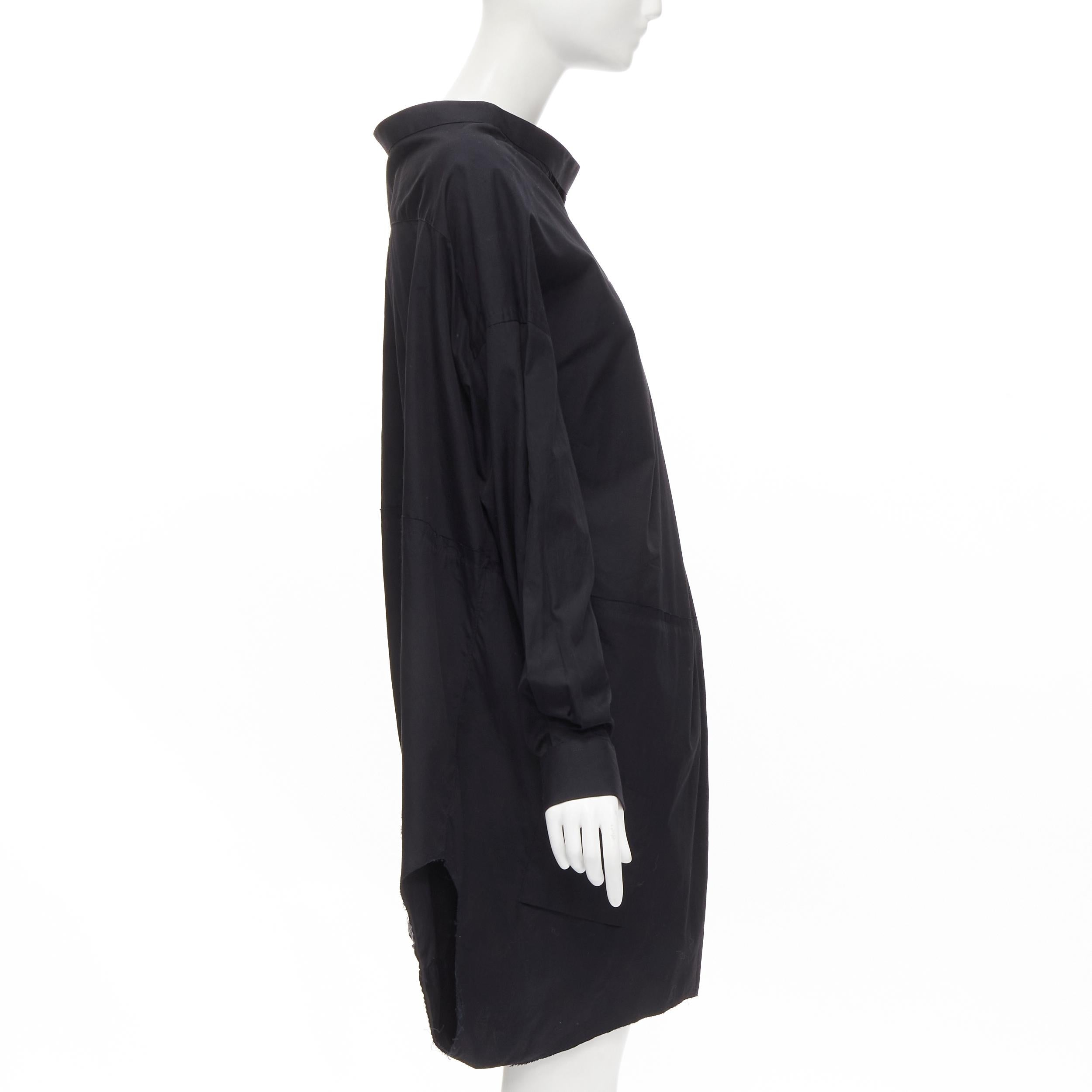 Women's vintage COMME DES GARCONS 1992 black deconstructed magic tape wrap shirt M For Sale
