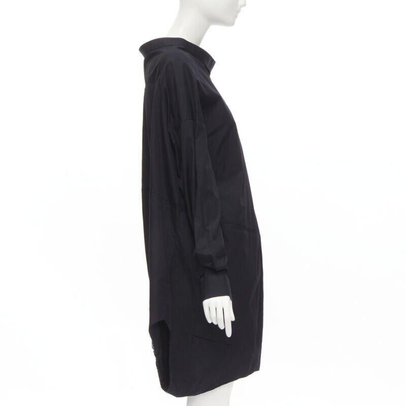 Women's vintage COMME DES GARCONS 1992 black deconstructed magic tape wrap shirt M