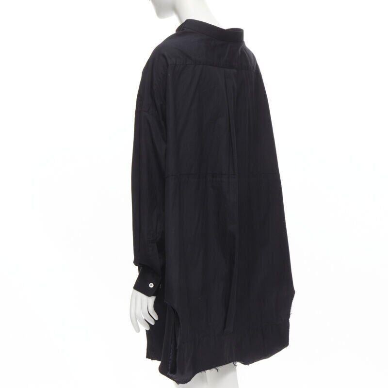 vintage COMME DES GARCONS 1992 black deconstructed magic tape wrap shirt M 3