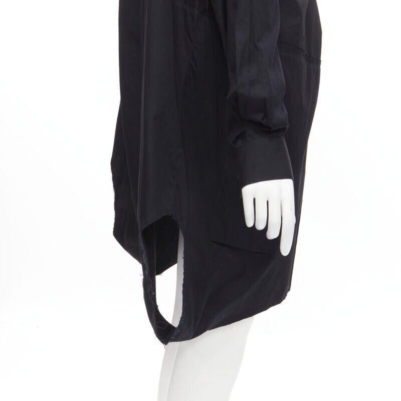 vintage COMME DES GARCONS 1992 black deconstructed magic tape wrap shirt M 4