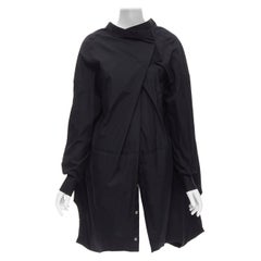 vintage COMME DES GARCONS 1992 black deconstructed magic tape wrap shirt M
