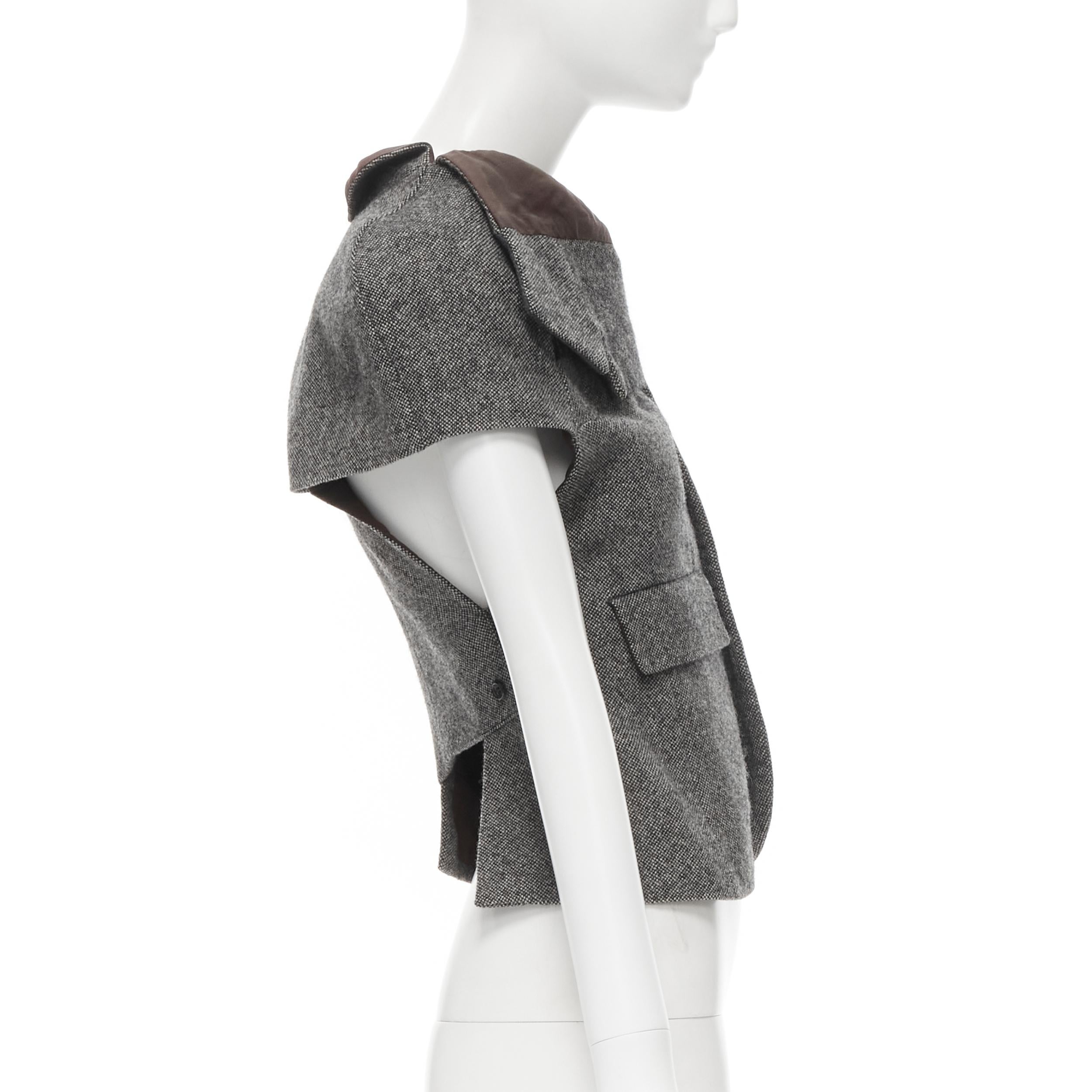 tweed patchwork waistcoat