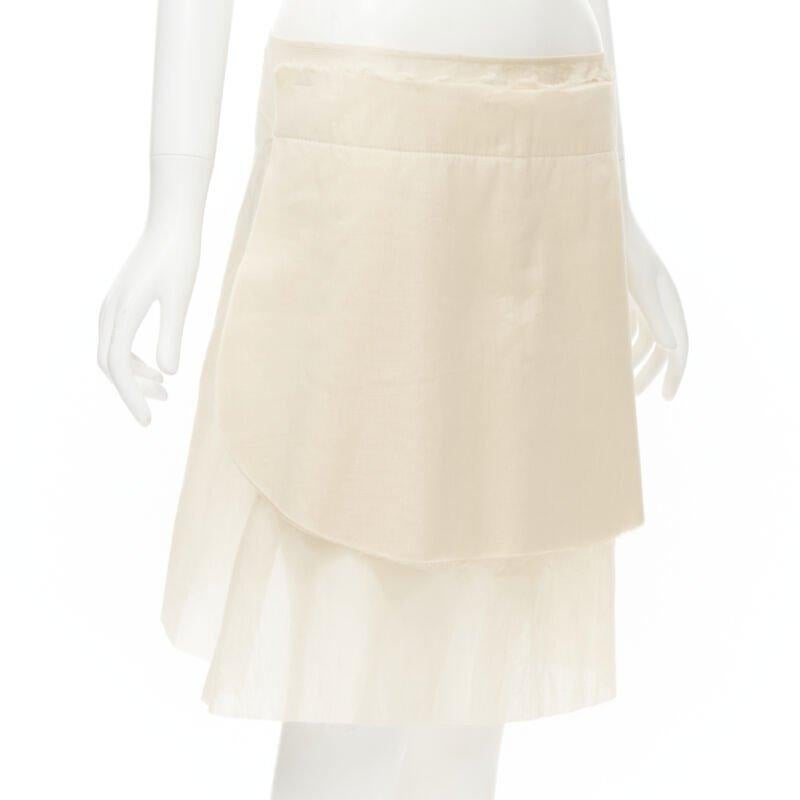 vintage COMME DES GARCONS 1997 beige stacked raw cut rounded pin wrap skirt XS
Reference: CRTI/A00304
Brand: Comme Des Garcons
Designer: Rei Kawakubo
Collection: 1997
Material: Cotton
Color: Beige
Pattern: Solid
Extra Details: Large safety pin wrap