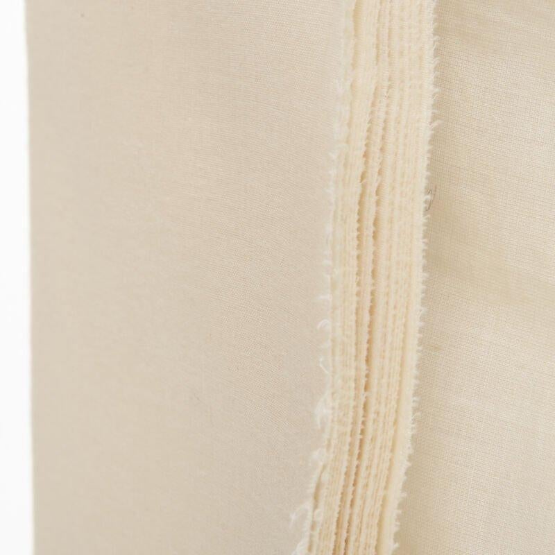 vintage COMME DES GARCONS 1997 beige stacked raw cut rounded pin wrap skirt XS 3