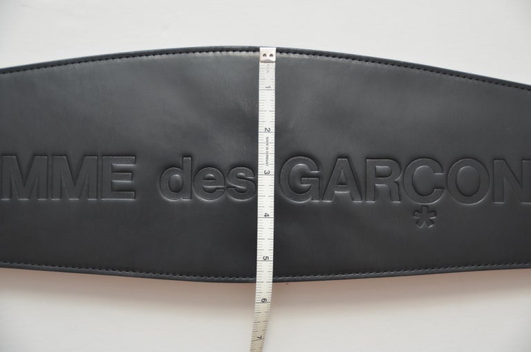 Vintage Comme Des Garcons Black Leather Belt SZ 80 NEW WITH  display picture 1