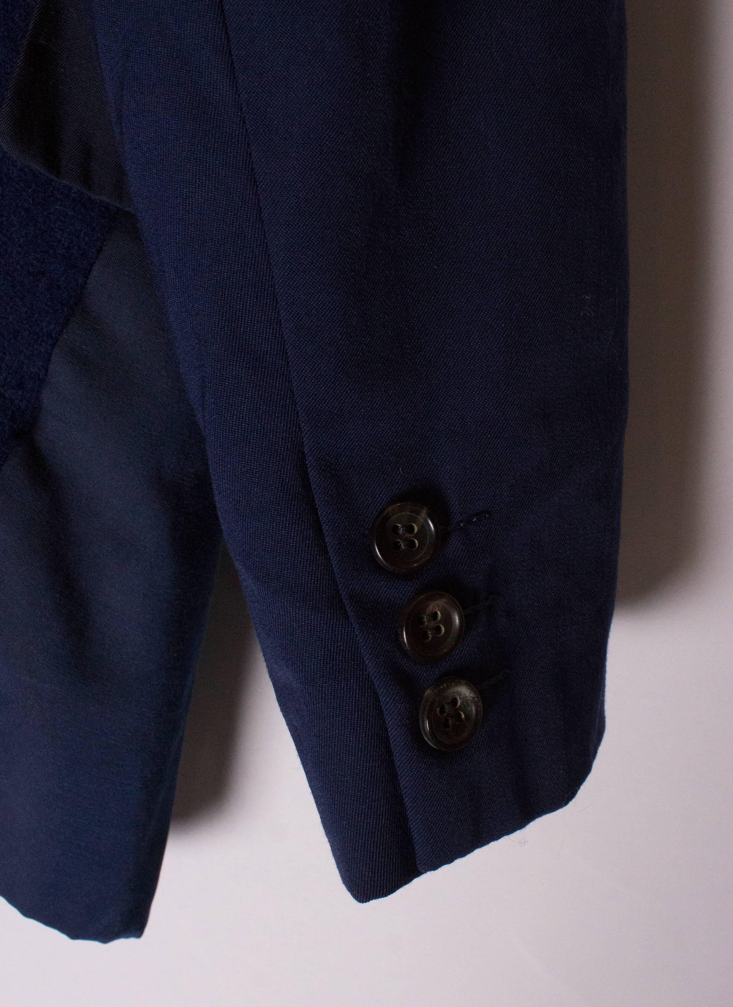 Black A Vintage Navy Comme des Garcons  Homme Plus Jacket