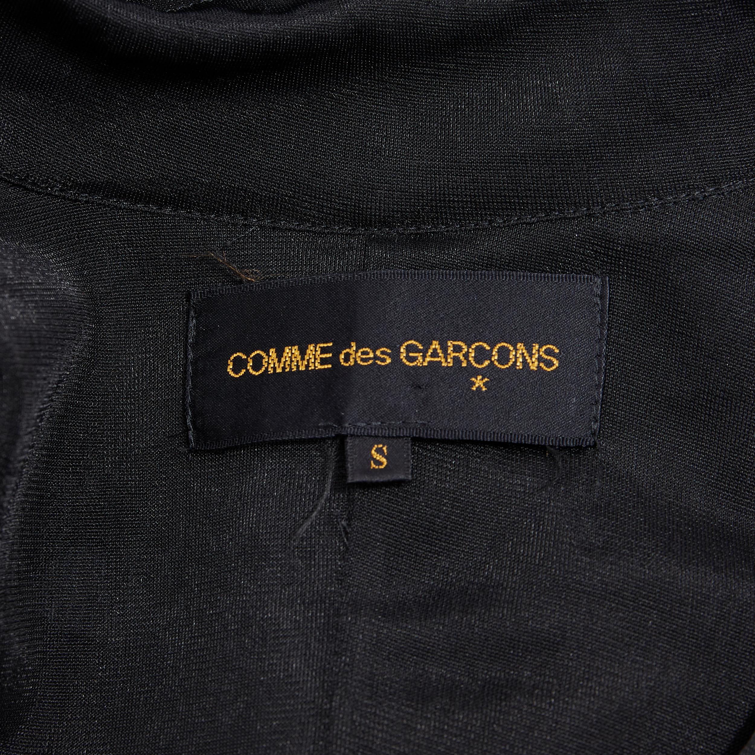 vintage COMME DES GARCONS Runway sheer parachute drawstring hem blazer jacket S 4