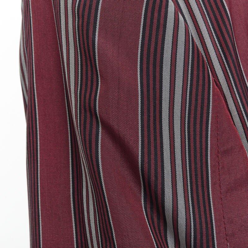 vintage COMME DS GARCONS 1991 green stripe deconstructed blazer jacket M For Sale 6