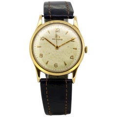 Vintage Commemorative Record Manual Winding Wristwatch Set in 9 Karat Gold
