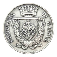 Vintage Commemorative Silver Medal Provincia di Roma, 1990s