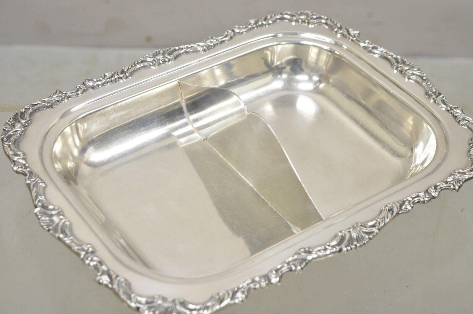 Vintage Community Ascot Silver Plated Victorian Style Lidded Serving Platter For Sale 4