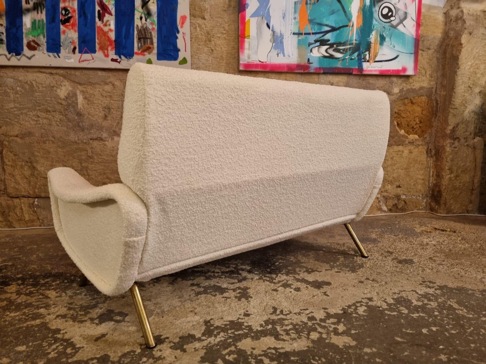Vintage Completely Restored Marco Zanuso Lady Sofa, Italy 1950s For Sale 4