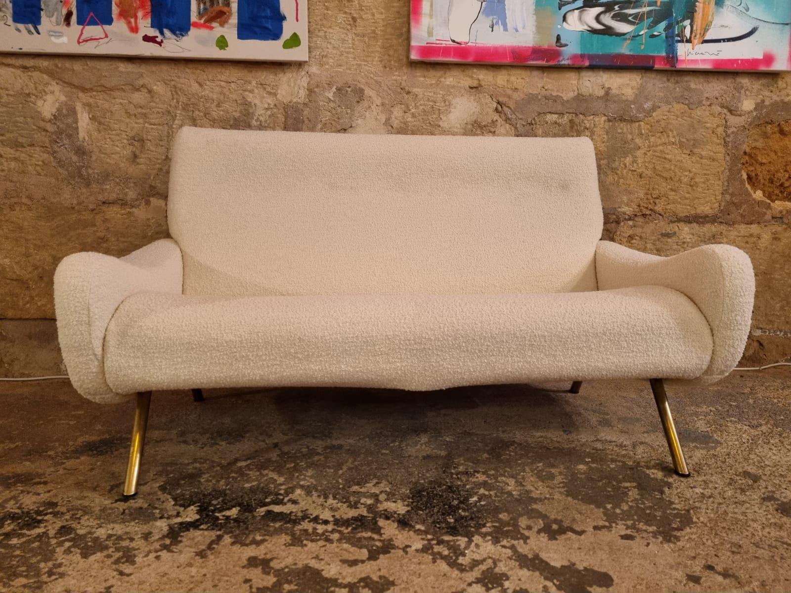 Komplett restauriertes Marco Zanuso Damen-Sofa, Italien 1950er Jahre, Vintage im Angebot 3
