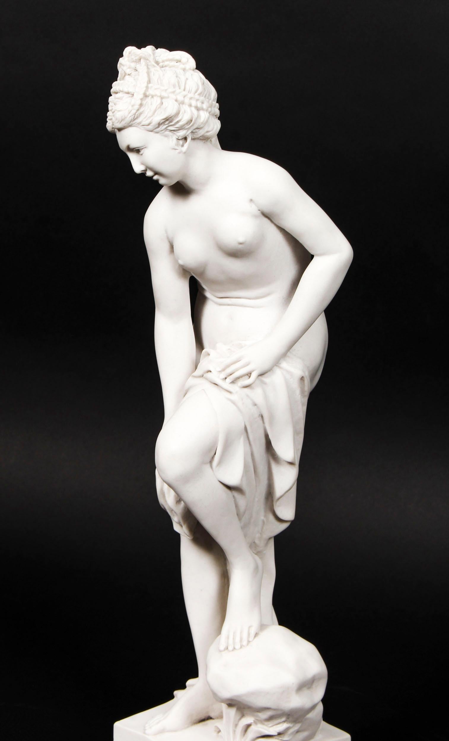 Vintage Composite Marble Sculpture Classical Maiden Late 20th C In Good Condition For Sale In London, GB