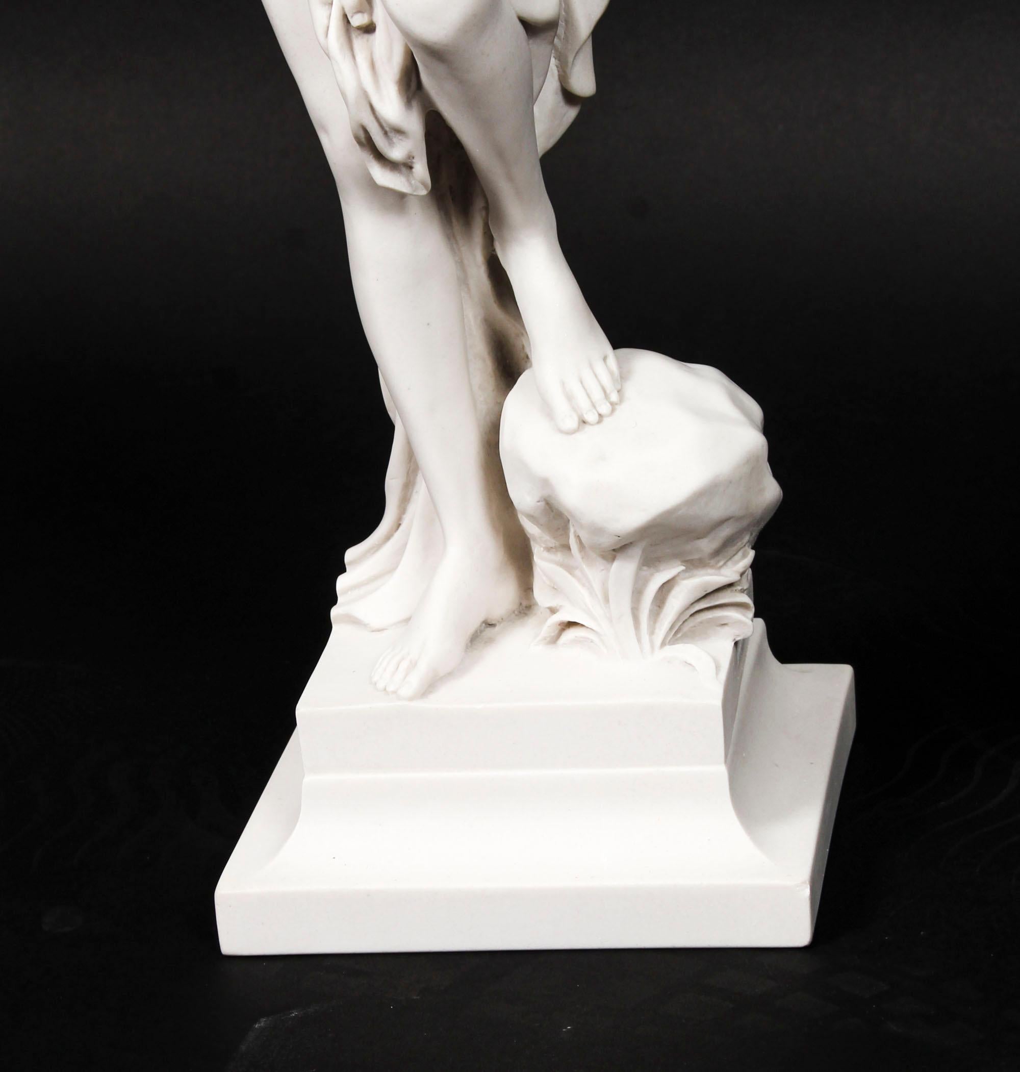 Vintage Composite Marble Sculpture Classical Maiden Late 20th C For Sale 5