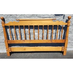 Vintage Conant Ball Maple Spindle Queen Size Headboard