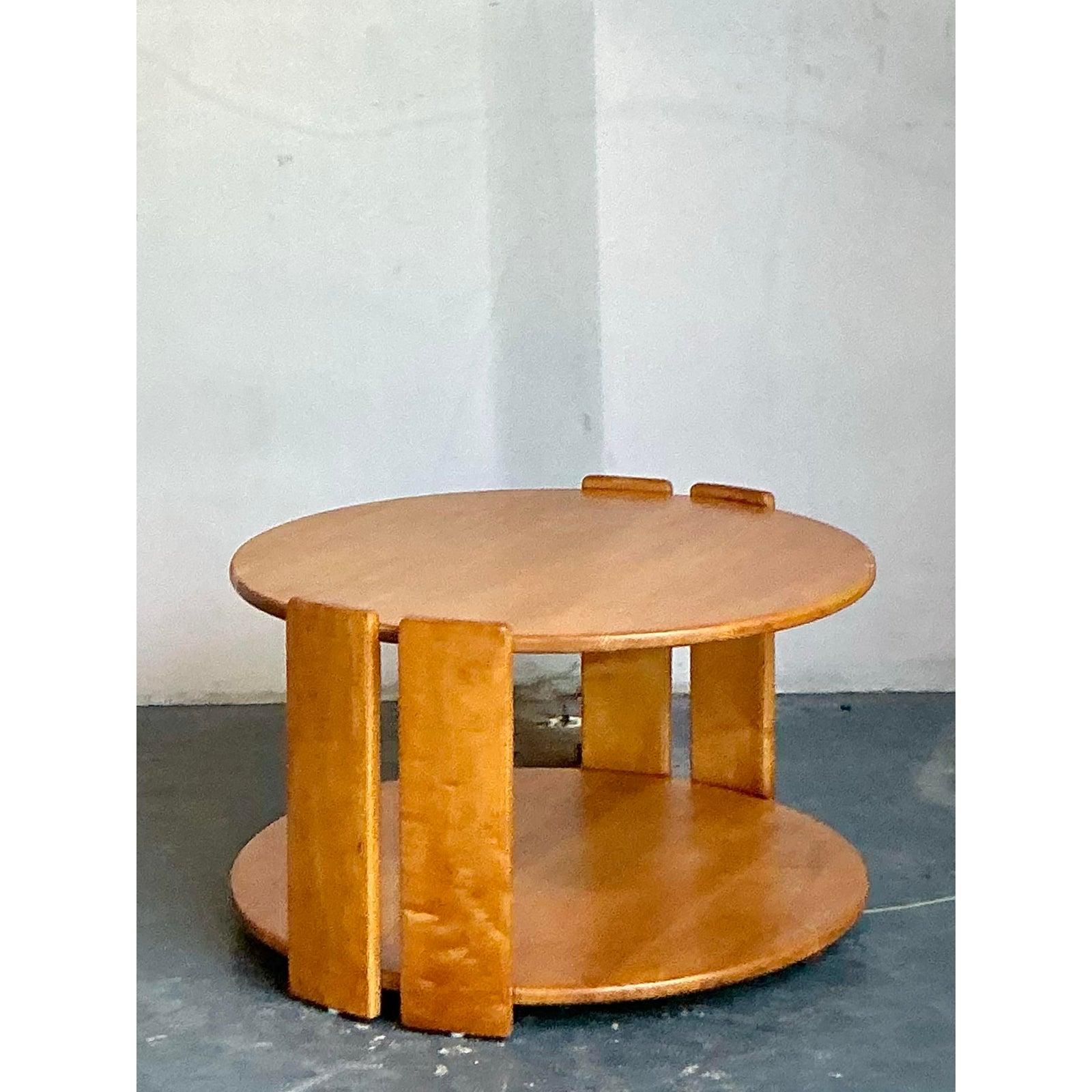 Scandinavian Modern Vintage Conant Ball Mid-Century Modern Maple Coffee Table For Sale