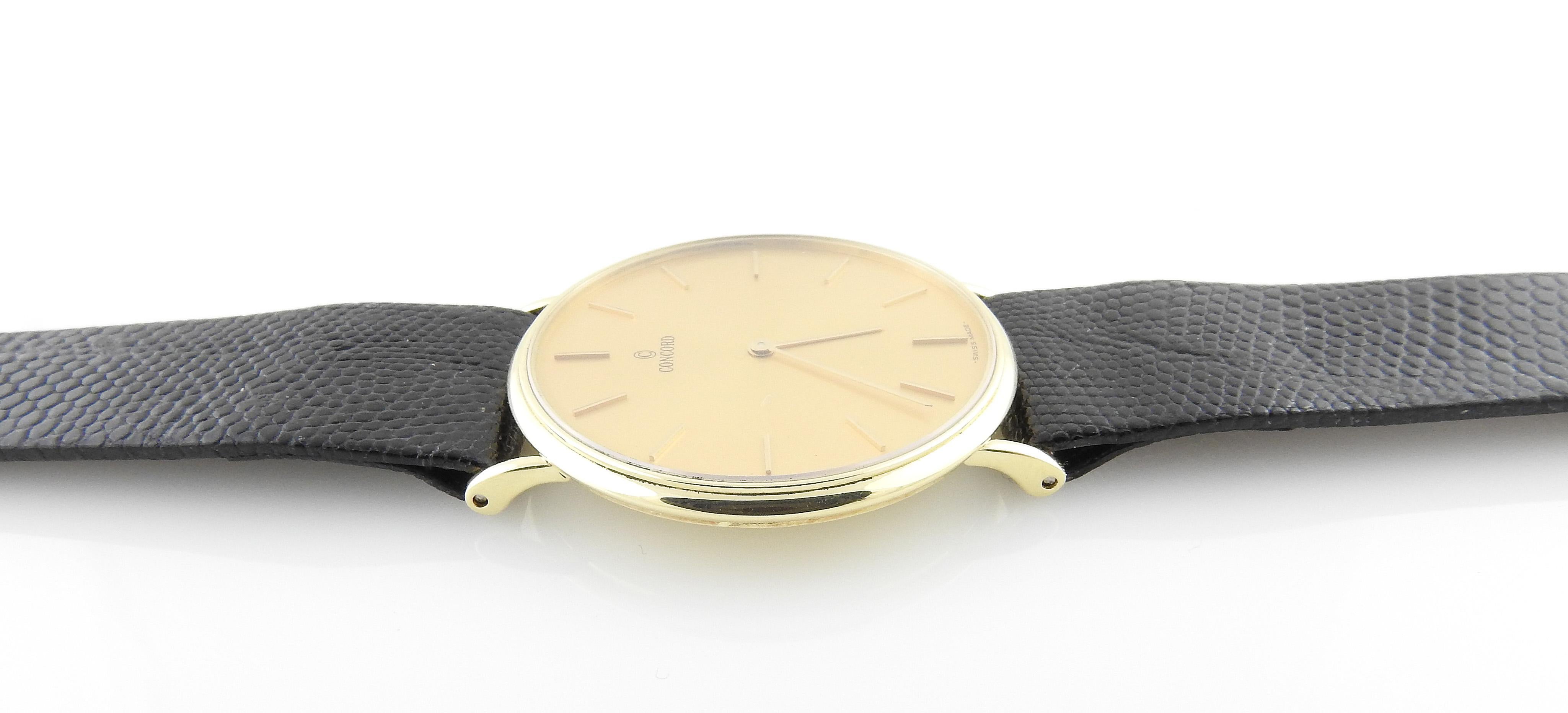 Vintage Concord 14K Yellow Gold Men's Watch Ultra Slim 1