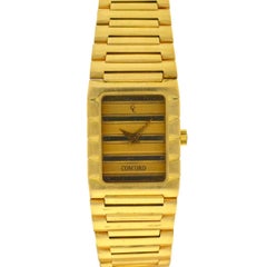 Vintage Concord Dameuri Watch 18 Karat Yellow Gold Ladies Quartz