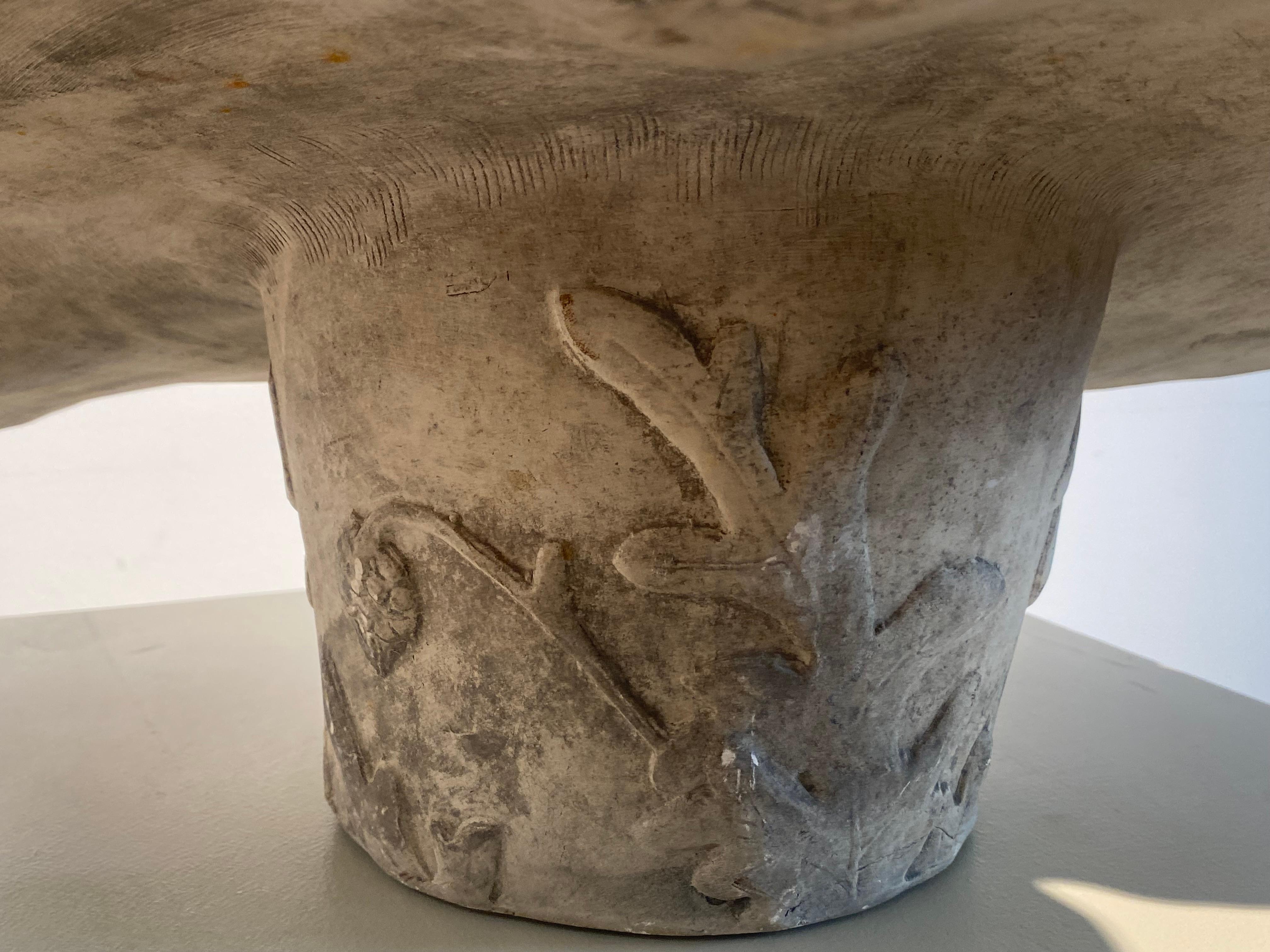 Vintage Concrete Cache Pot For Sale 2