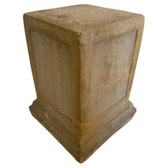 Vintage Concrete Cast Plinth