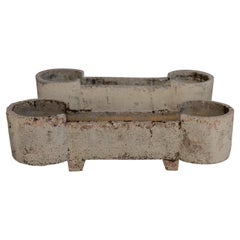 Vintage Concrete Dog Bone Planters