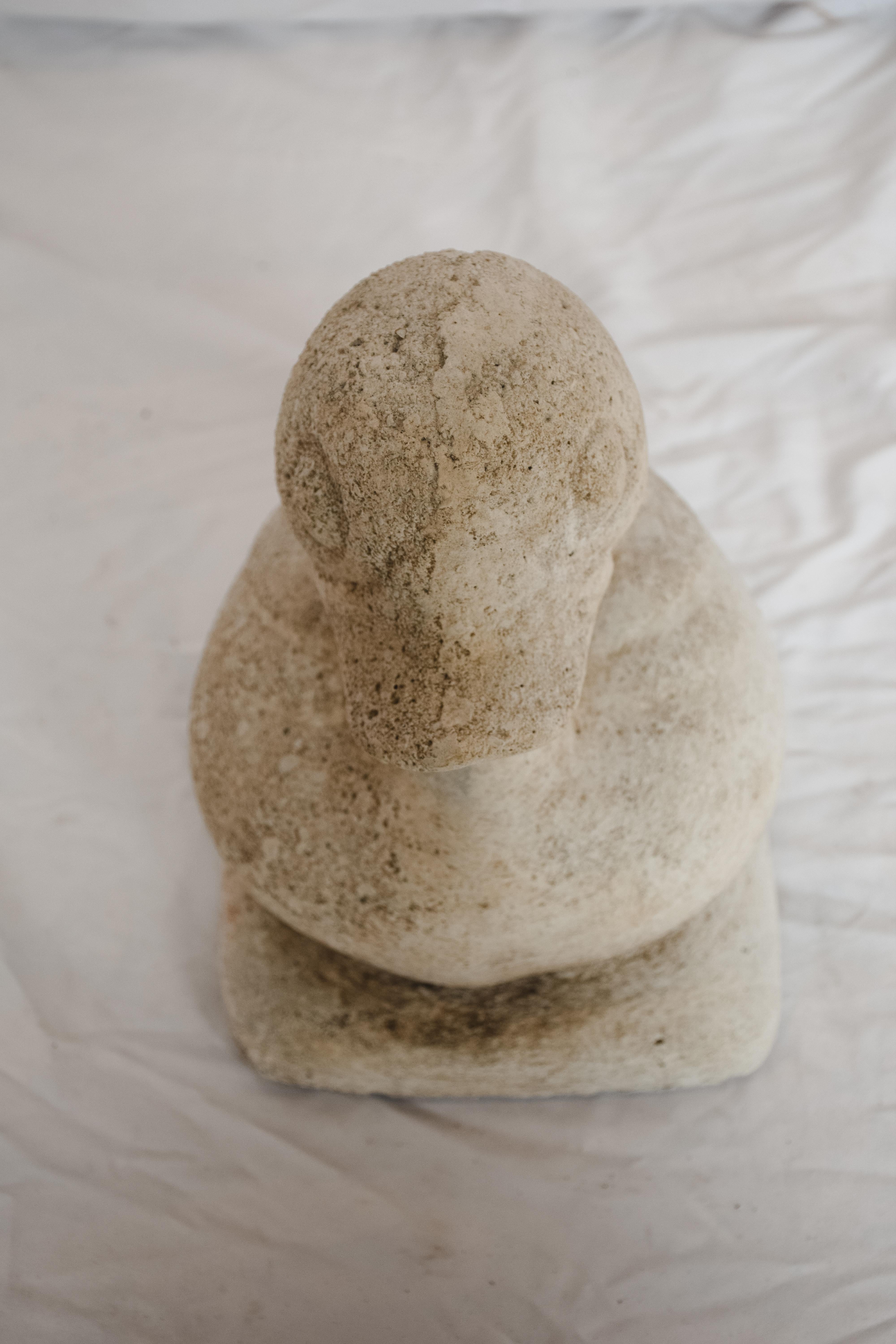 Vintage Concrete Duck Figure In Good Condition For Sale In Houston, TX