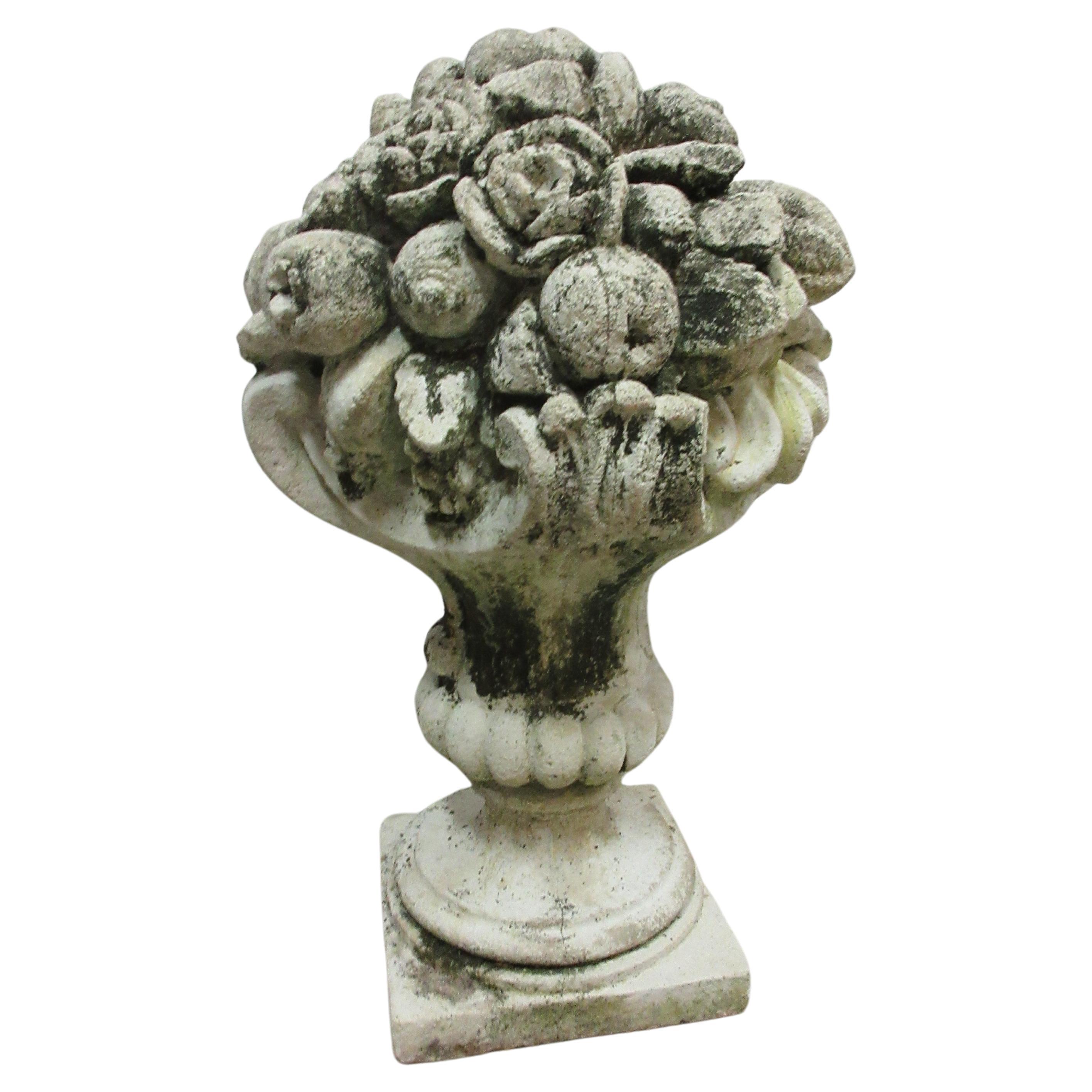 Vintage Concrete Garden Flower Bouquet