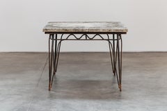 Vintage Concrete Garden Table From France, Circa 1940