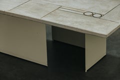 Vintage Concrete Mosaic Coffee Table From Netherlands, Circa 1960