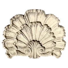 Vintage Concrete Shell Wall Plaque