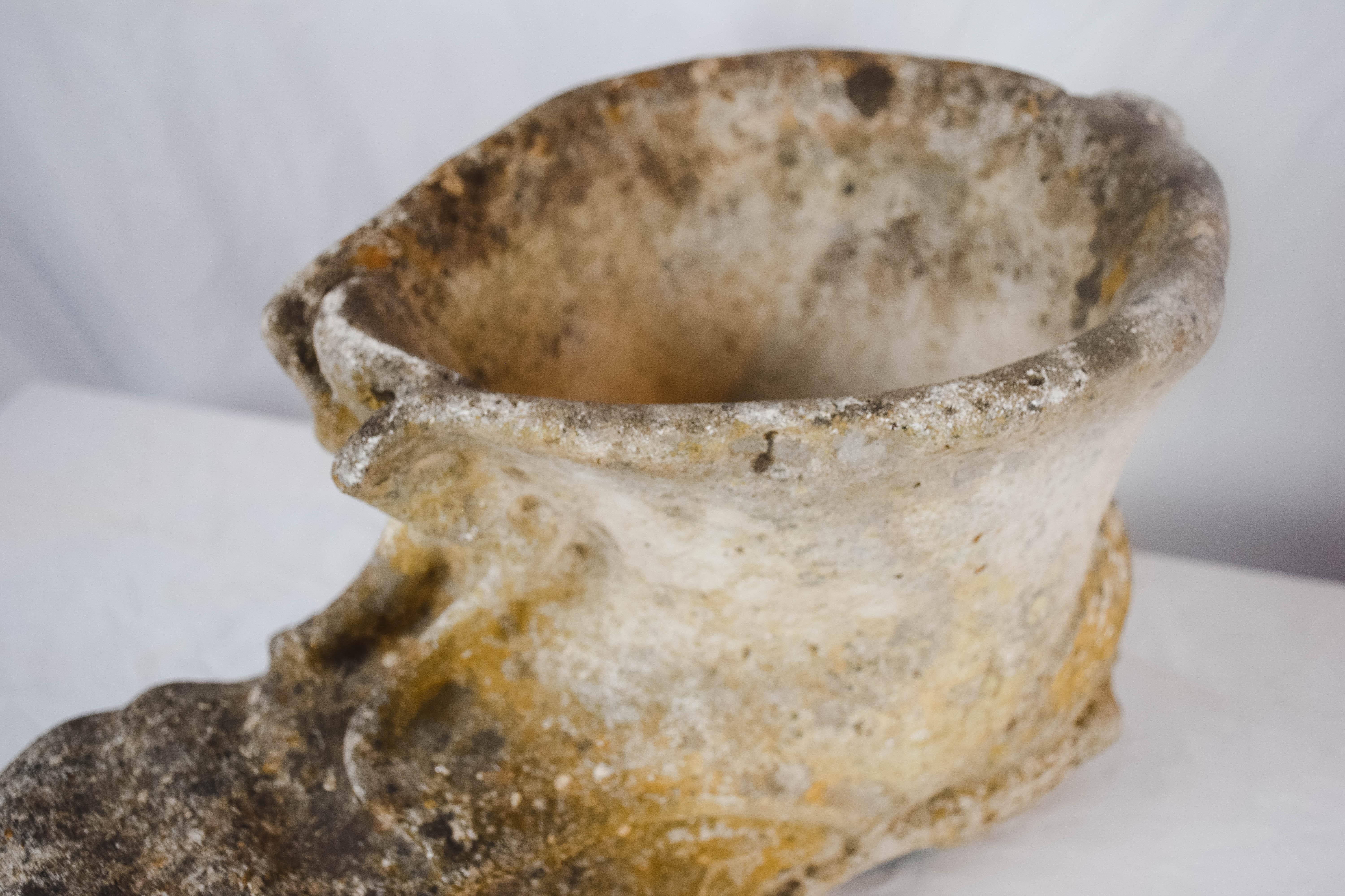 Vintage Concrete Shoe Garden Element 6