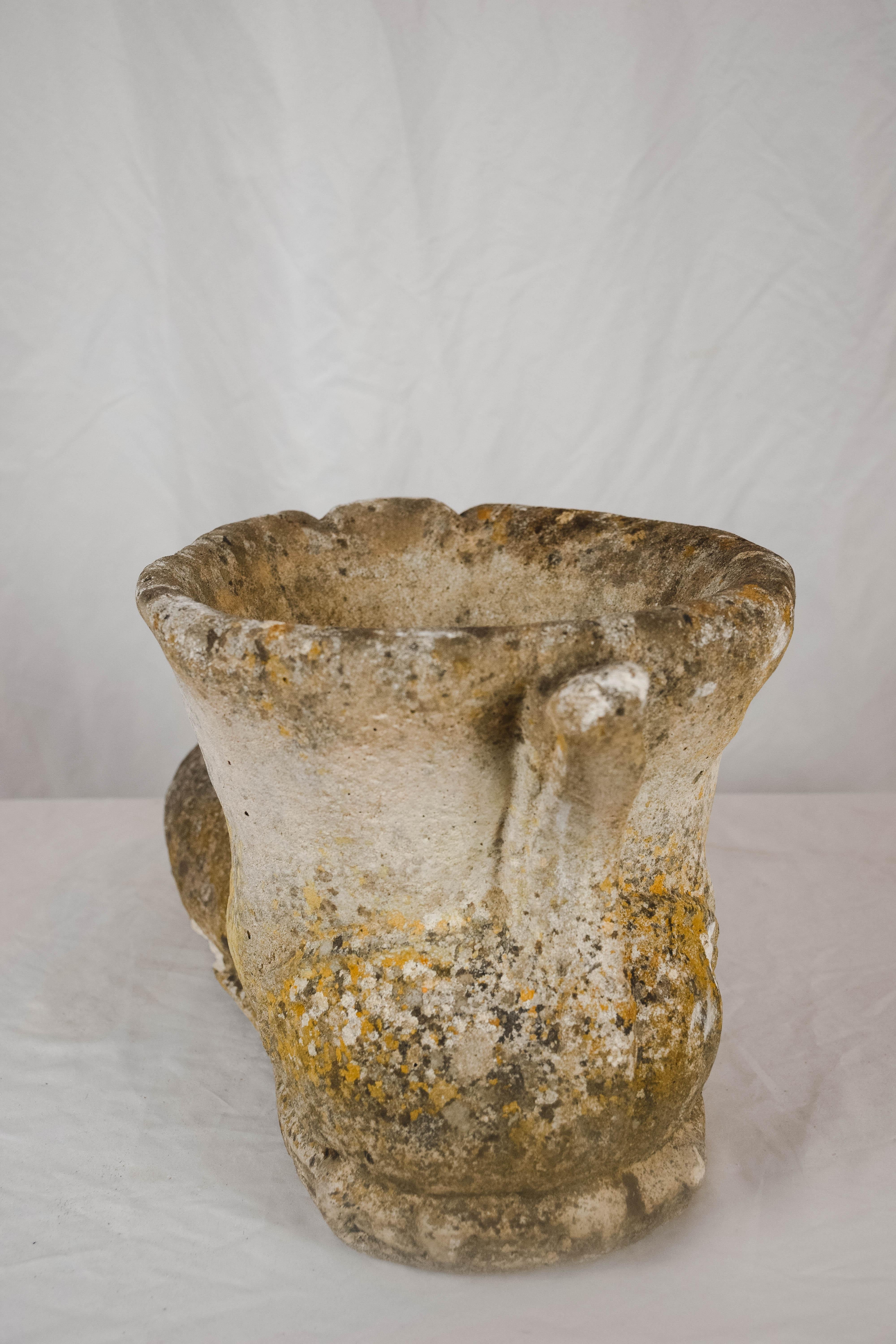 Vintage Concrete Shoe Garden Element 7
