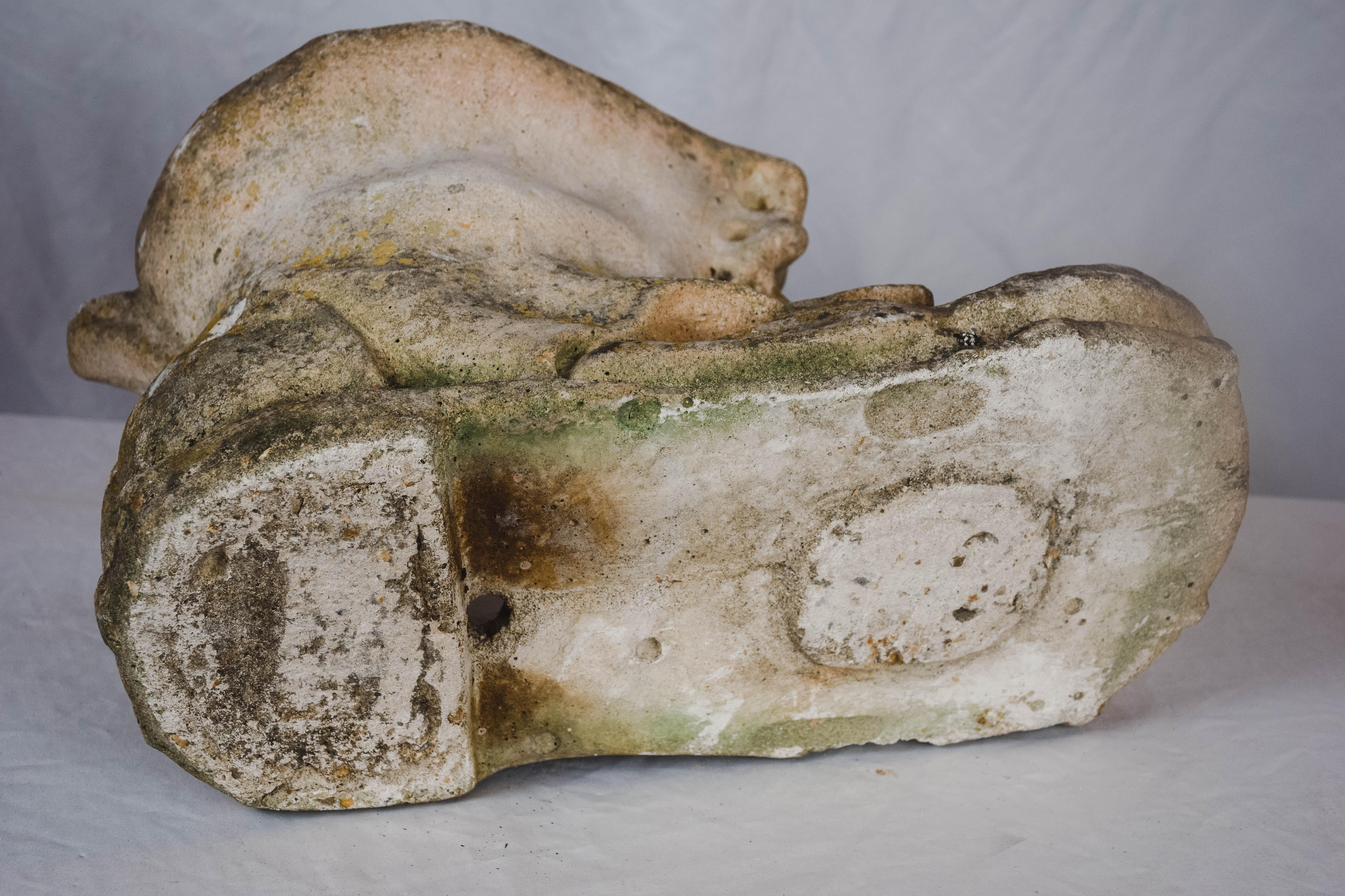 Vintage Concrete Shoe Garden Element 10