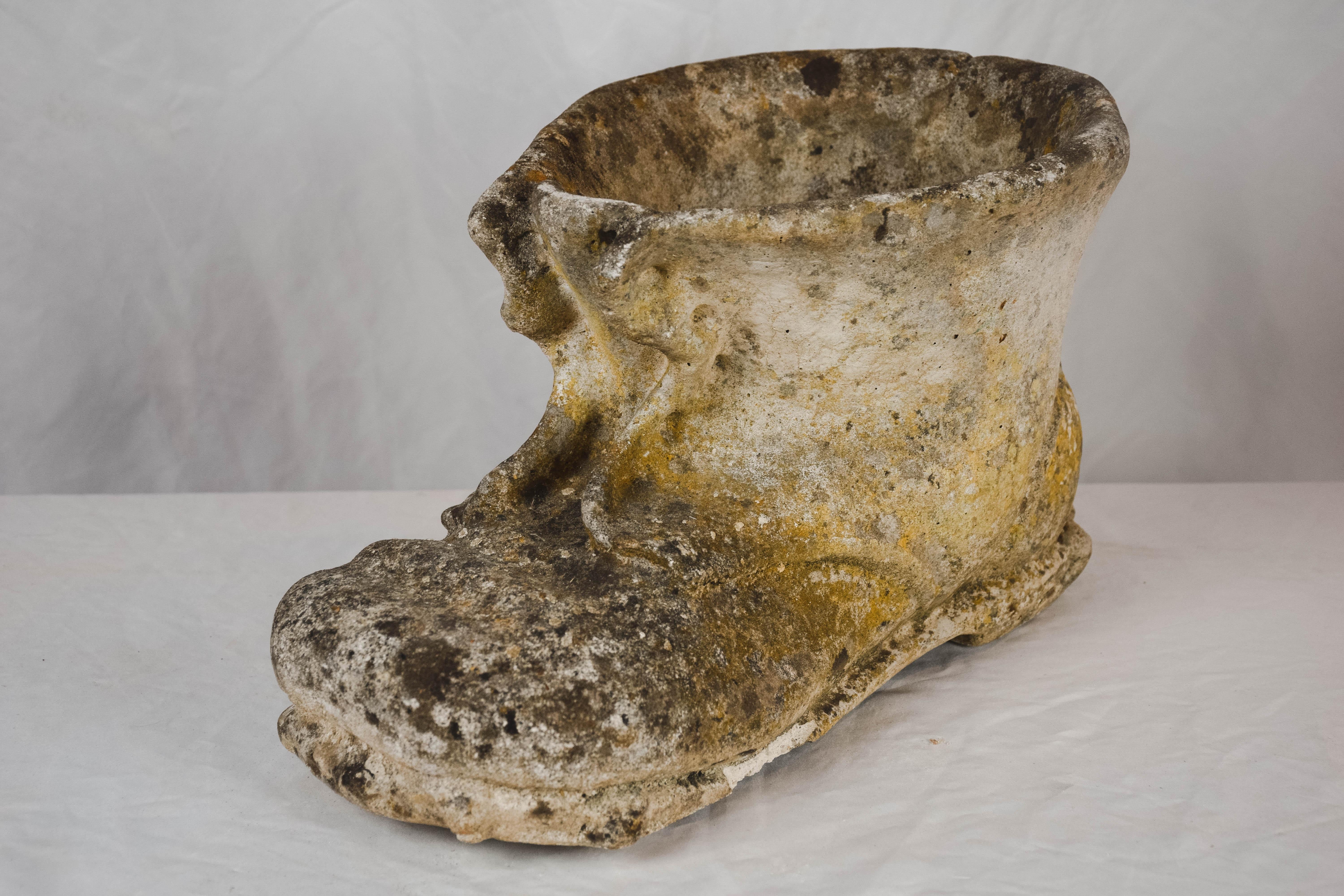 Vintage Concrete Shoe Garden Element 3