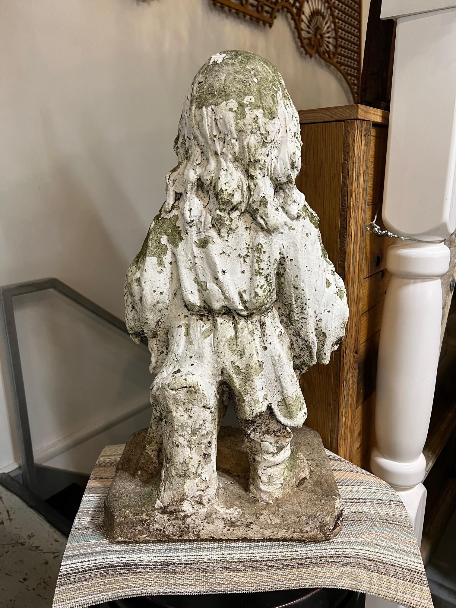 20th Century Vintage Concrete Statue 