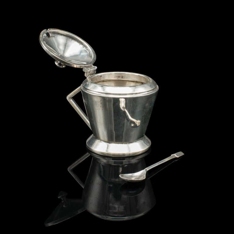 SUPERBE ANCIEN MOUTARDIER, pot à moutarde en faïence de Desvres Parfait