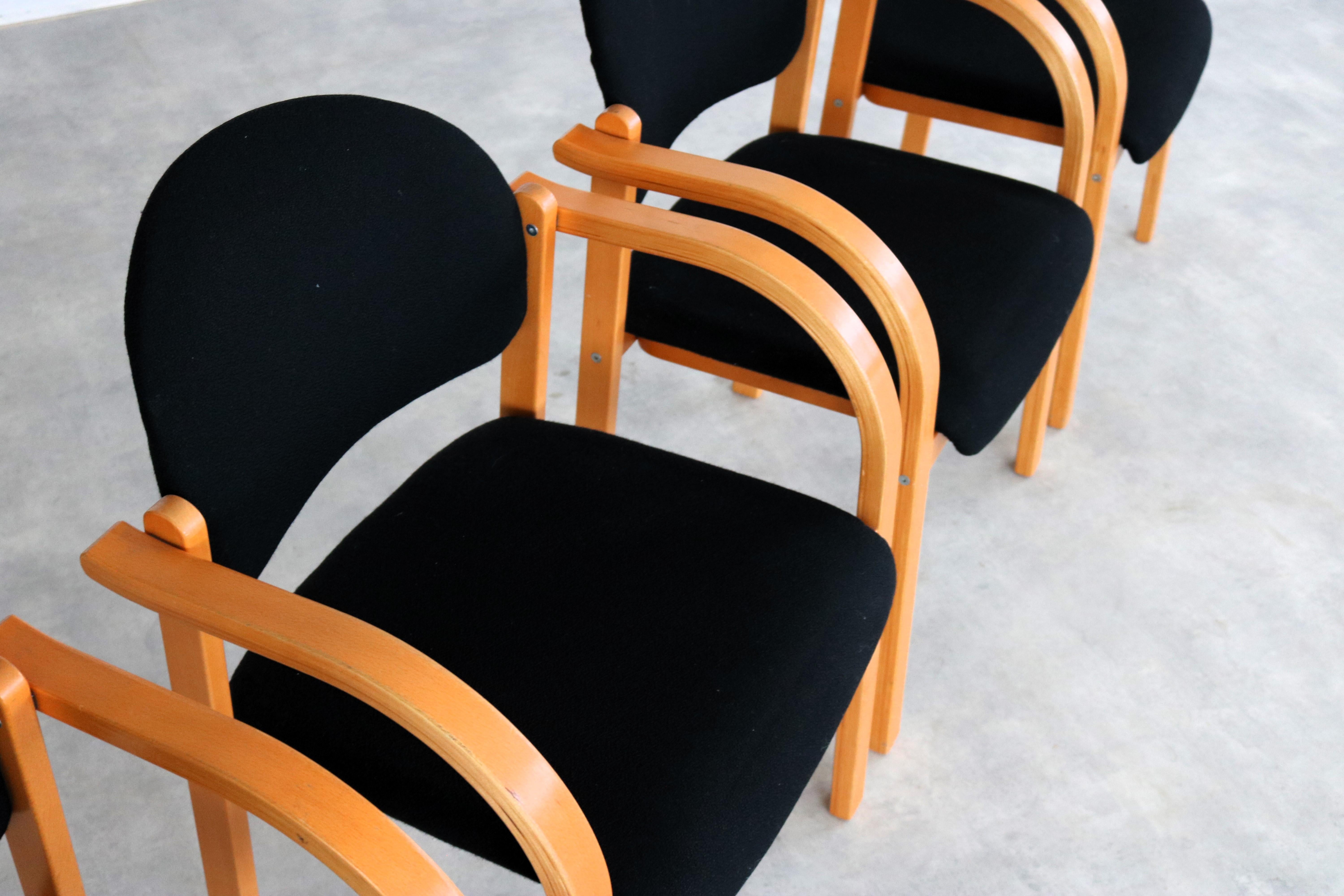 Fabric vintage conference chairs  chairs  Sweden For Sale