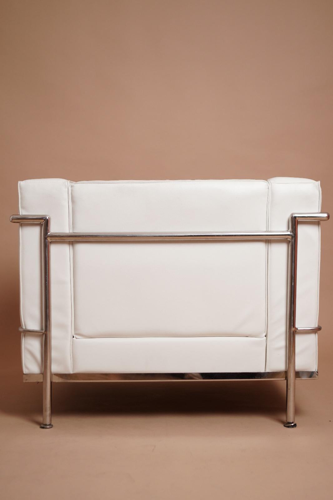 Mid-Century Modern Vintage Confort Le Corbusier LC2 Longue Chair Italy 1970s For Sale