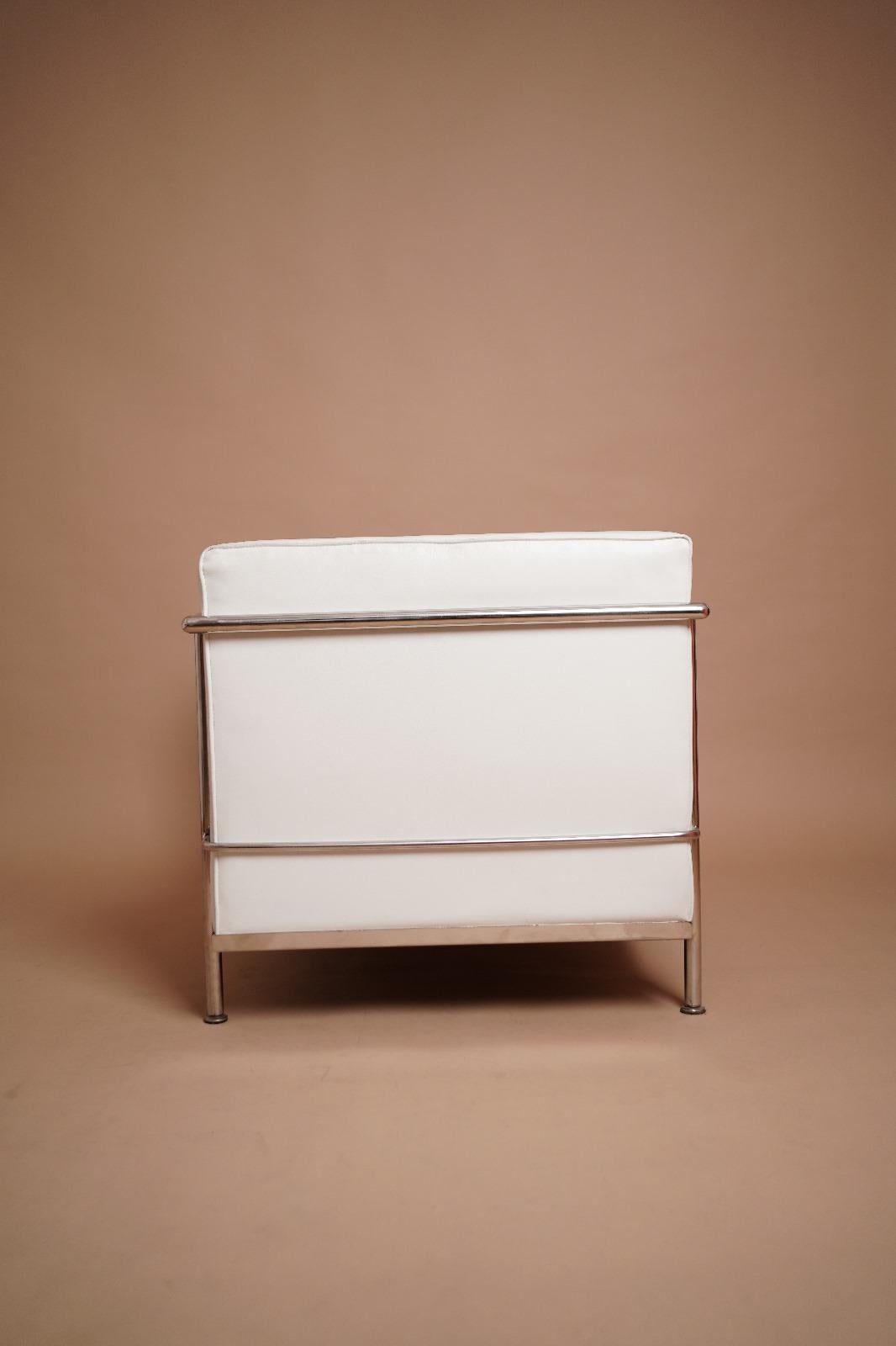 Italian Vintage Confort Le Corbusier LC2 Longue Chair Italy 1970s For Sale